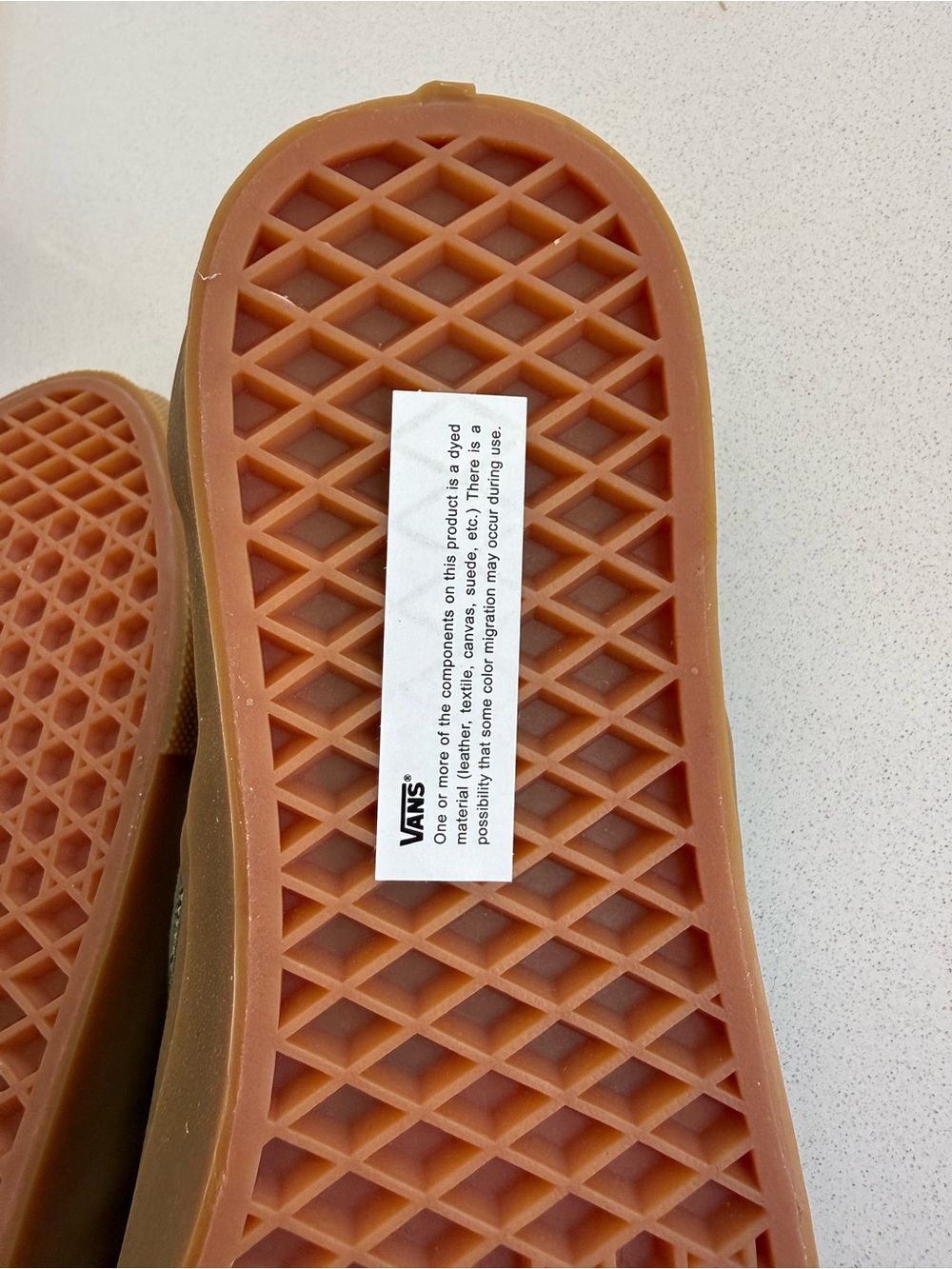 Green suede vans with rubber sole - Picture 3 of 5